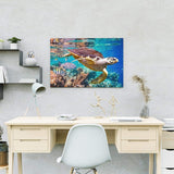 Malen nach Zahlen Schildkröte Meer