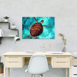 Malen nach Zahlen Schildkröte (mit Rahmen)