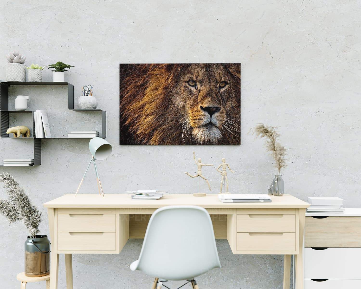 Malen nach Zahlen Schöner Löwe (mit Rahmen)