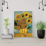 Malen nach Zahlen Sonnenblumen in einer Vase