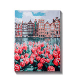 Malen nach Zahlen Stadt mit Blumen
