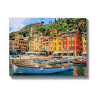 Malen nach Zahlen Stadt mit Boot