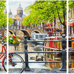 Malen nach Zahlen Triptychon Amsterdam-Malen Nach Zahlen Experte