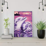 Malen nach Zahlen Verliebte Delfine