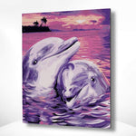 Malen nach Zahlen Verliebte Delfine