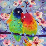 Malen nach Zahlen Verliebte Papageien