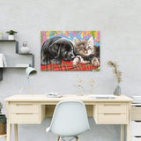 Malen nach Zahlen Welpe und Kätzchen