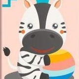 Malen nach Zahlen Zebra mit Hut