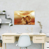 Malen nach Zahlen Zwei Löwen