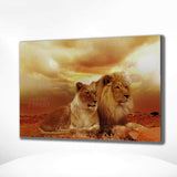 Malen nach Zahlen Zwei Löwen